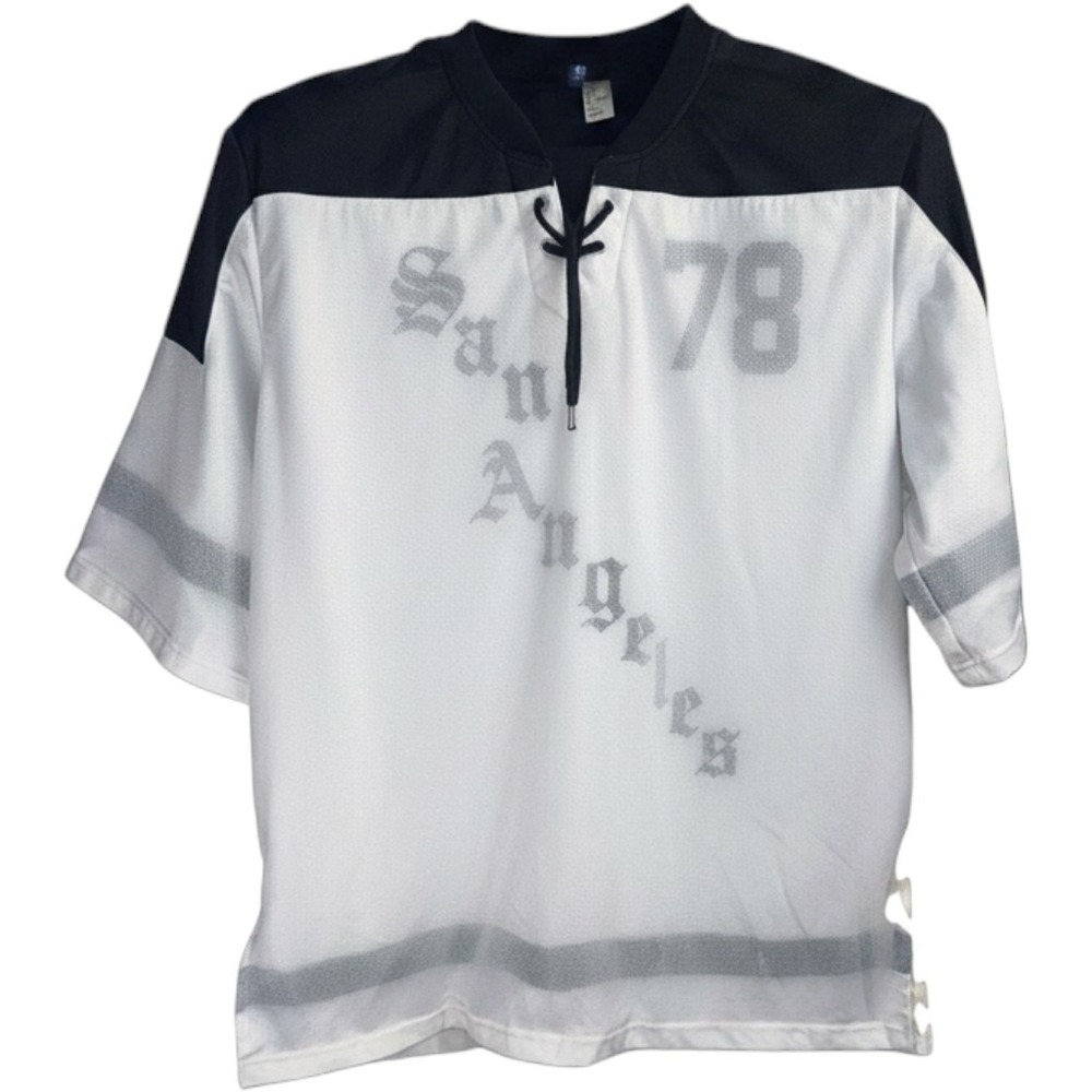 H&M‎ Divided San Angeles Street Hockey Jersey ,White Black Mens XL